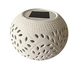 SINTECHNO SYA-0506 Solar Powered Ceramic Bowl Lamp with Beautiful Color Changing LED [並行輸入品]
