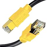 GSPOWER LANケーブル cat8 (2m, イエロー)