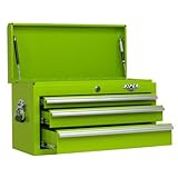 Viper Tool Storage LB2603C 26-Inch 3-Drawer 18G Steel Top Chest, Lime Green, Limited [並行輸入品]