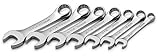 SK 86247 SuperKrome 7 Piece 12 Point 10-Millimeter to 18-Millimeter Short Combination Wrench Set [並行