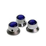 ULTNICE 3pcsエレクトリックギターノブトーンボリュームコントロールノブベースギターパーツ