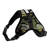 [LaLUCA GOODS] 犬 ハーネス 小型犬 中型犬 大型犬 ステップハーネス ウェアハーネス 犬用 介護用 首輪 ハンドル 胴輪 散歩 アーミー S