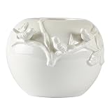 ヴィラコレクション フラワーベース・花器 ホワイト D 21,5cm-H 15,5cm フラワーポット D21.5 x H15.5 471038