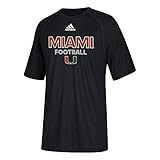 Adidas大学のマイアミハリケーンYouth Short Sleeve Football Tee X-Large