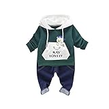 Tovadoo 子供服 男の子 パーカー＋ズボン 二点セット 長袖 秋冬 多色 熊柄 カッコイイ ファッション スポーツ 旅行 保育園