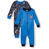 THE CHILDREN'S PLACE(ザ・チルドレンズプレイス) &スペースプリント ストレチェ 2-パック タイダル ロンパース長袖 18～24ヶ月【並行輸入】