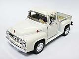 1956 Ford F-100 フォード ピックアップのダイキャストミニカー 1/38スケール（13cm/アイボリー）アメリカン雑貨 アメリカ雑貨屋 ミニカー