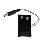 IPOTCH Arduino 対応　電池ホルダー/ボックス/ケース　9V　　DCプラグ付き　5.5 * 2.1mm 　