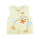 杜屋トヤ　新生児服　ベスト　あったか・やわらかベビーベスト　ペンギン　ノースリーブ　前開き　防寒　保温　ルームウェア　かわいい　秋　冬　カジュアル　部屋着　遊び　お出かけ　プレゼント　ベビー　女の子　