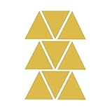 三角形壁ステッカー – TOOGOO ( R )三角形壁デカール内部ベビー保育園の壁のステッカー子供ルームアートウォールステッカーゴールデン5 cm