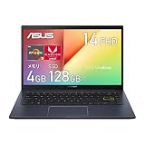 ASUS ノートパソコン M413DA (14インチ / AMD Ryzen 3 3250U /4GB, 128GB/ Radeon グラフィックス / 1,920×1,080(フルHD) / Webカメラ/Windows 10 Pro Education/ビスポークブラック)【日本正規代理店品】【あんしん保証】M413DA-EB502RA