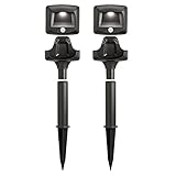 Mr. Beams MB572 Wireless Battery-Powered Motion Sensing LED Path Lights, 2-Pack, Brown [並行輸入品]