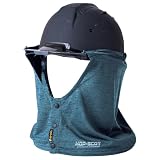 CUC 2026年 春夏 エアフリーズ 気化熱冷感たれ ヘルメット用 吸水 速乾 UVカット ストレッチ 熱中症対策 作業着 作業服 920004 (145.杢ブルー, F)
