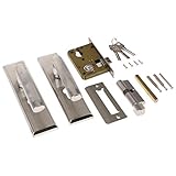 F Fityle ステンレススチール製　ドア　レバーハンドルロック　プライバシ　セキュリティ　　