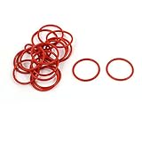 uxcell ラバー製Oリング オーリング グルメット 防熱シールリング レッド 20個入 14x1mm