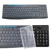 キーボード 保護シート 透明カバー For Logi-tech K200 K260 K270 K275 MK275 MK295 透明 PVC 防水 防塵 保護フィルム 洗える 着脱簡単 飲み物こぼれ対策 デスクトップ