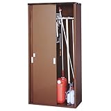 スチール製　家庭用ガーデン収納庫　H180cm