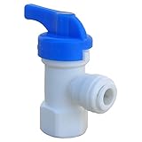 LASCO 19-6527 Angle Shut Off Valve Push-In Fitting with 3/8-Inch OD Tubing and 1/2-Inch Female Pipe 