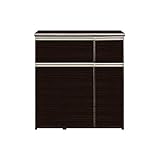 松尾木工 カウンターテーブル 幅84×奥行45×高さ90cm ペールカウンター ブラック