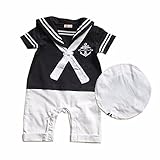 Betong Sakai Baby rompers Navy Sailor uniforms summer baby clothes Short sleeve one-pieces jumpsuit 