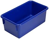 Steffy Wood Products Blue Tote Tray, 13-Inch by 8-Inch by 5-Inch [並行輸入品]