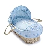 Clair de Lune Ahoy Moses Basket (Palm)