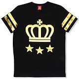 ベビードール 袖ラインTシャツ 男女兼用 S ブラック
