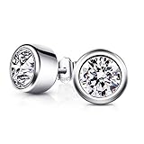 BCatcherピアスシルバー 925キュービックジルコニアシンプルスタッド純銀バレンタインデーギフト誕生日記念日プレゼントオフィス