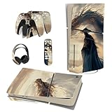 PlayVital 新モデルps5 Slim本体ディスクバージョンに対応用スキンシール、ps5ヘッドセット＆充電ステーション＆リモコンに対応用スキンシール、ps5コントローラーに対応用スキンステッカー【クラウドウォーカーの出会い】