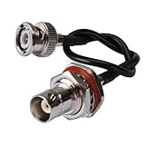 Bingfu BNCメスバルクヘッドwith防水Oリングto BNCオスケーブルrg174 Coax – 11.81 "使用( 30 cm )