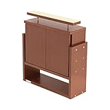 【JAJAN】フィギュアラック「レギュラー」55シリーズ奥行19cm専用上置きロータイプ対応天井高225-252.5cm ブラウン【正規品】 CR-5519USB[地震対策]