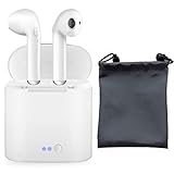 Bluetoothヘッドセット、ワイヤレスヘッドセット、ミニインイヤーステレオヘッドセット、マイクと充電ボックス付き、iPhone X 8 8 Plus 7 7 Plus 6S Androidスマートフォン、Samsung iOSに対応