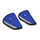 自動車用DealMux 2個ブルートライアングル子供キッズシートベルトアジャスター安全カバーストラップパッド