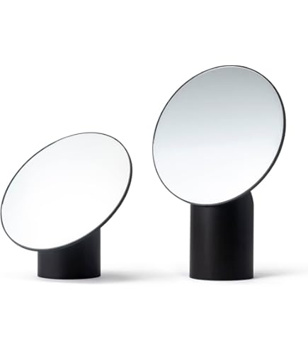 Amazon.co.jp: MOEBE（ムーベ） / WALL MIRROR 30cm(Black) : ホーム