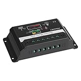 ソーラー充電コントローラ　 ソーラーパネル用　チャージコントローラー 30A　12v/24V兼用　過充電 過放電防止 逆流防止 充放電コントローラー 　ソーラー発電システム
