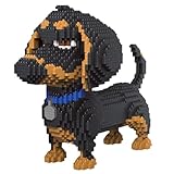 moire imports シュナウザー 立体パズル マイクロブロック 犬 グッズ 大人向け インテリア ミニチュア 8mm プレゼント ギフト 雑貨 (シュナウザー) [並行輸入品]