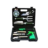 Firlar　ガーデニングマスターツールセット ガーデニングツール9セット 園芸用品セット 園芸ツール 収納ボックス付き （グリーン）