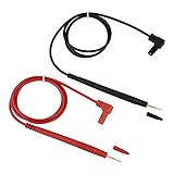 VBESTLIFE　1000V 10Aプローブ　ケーブルをリードします　鋭い金めっきされたピンテストリードピン　超耐久性　デジタルマルチメーター用　LEDライト/小型電子部品などに対応