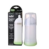 Adiri NxGen Stage 2 Nurser Medium Flow Baby Bottle, White, 6-9 Months by Adiri [並行輸入品]
