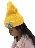 (トヨベイ)Toyobuy 親子 ニットキャップ 子供 防寒帽 ベビー ビーニー帽 レディース ワッチキャップ イエロー 様式A