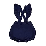 (プタス)Putars ベビー服 子供服 ロンパース サロペット ニット フリル 女の子 二色 可愛い 秋 冬 新生児 歩行服 出産お祝い 記念日 プレゼント 6-18ヶ月