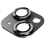 Kakuki カメラフィルム for iPhone 14 /iPhone 14 Plus 用 アイフォン14 /アイフォン14 プラス カメラ保護フィルム 耐衝撃 露出オーバー防止 アルミ合金 カメラカバー (14 / 14 Plus, ブラック)