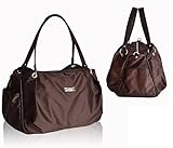 マザーズバッグ 大容量 おしゃれ 便利 赤ちゃん かわいい ショルダー 防水【Rush.Cオリジナルハンカチセット】169 (ブラウン)