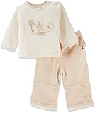 ネイチャーズピュアレスト オーガニック ナチュラルカラー コットン 長袖Tシャツ&ズボン 3-6m