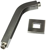 Jaclo 8073-sn正方形45曲げ、1 / 2 " x 10インチ、サテンニッケル