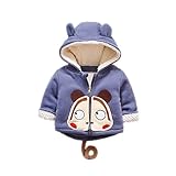 コート アウターウエア ベビー服　キッズ　子ども　フード付き 防寒裏起毛　男女兼用　かわいい尾と耳 (80cm, ブラック)