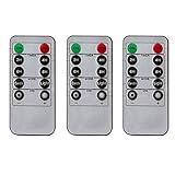 F Fityle 3個　LEDキャンドルリモコン　10キーリモコン　実用的　　