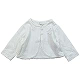 《春秋対応》(日本製) Pample Mousse(パンプルムース) ニット天竺接結ジャガード長袖カーディガン 80cm/OW NO.DP-81200