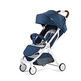 赤ちゃんのベビーカーカーボンスチールフレームEVAフォームホイールアクアグリーン/ピンク/ダークブルーシット/ライズすることができます超軽量折りたたみ可能な日除けアンチUV 5点シートベルトベビーキャ