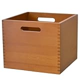 天然木 フリーシェルフ ボックス 箱 幅31cm ライトブラウン IS-117LB